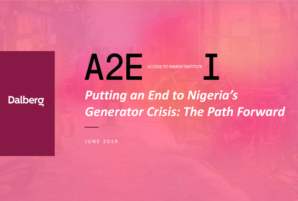 Dalberg report on Nigeria's generator in energy sector