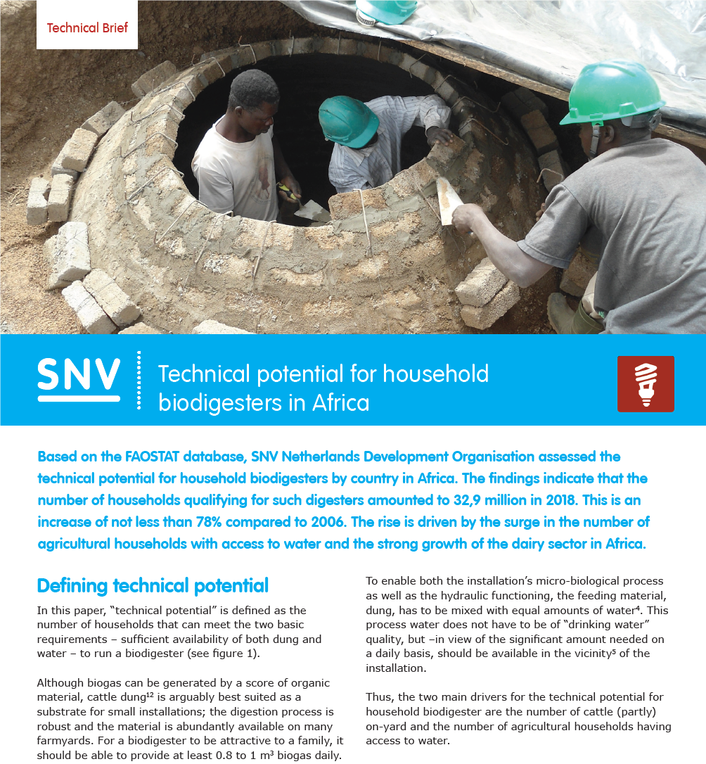 SNV biodigesters report