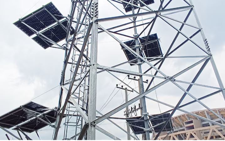 Ethio Telecom's Solar-on-Tower site, Pic credit: Huawei