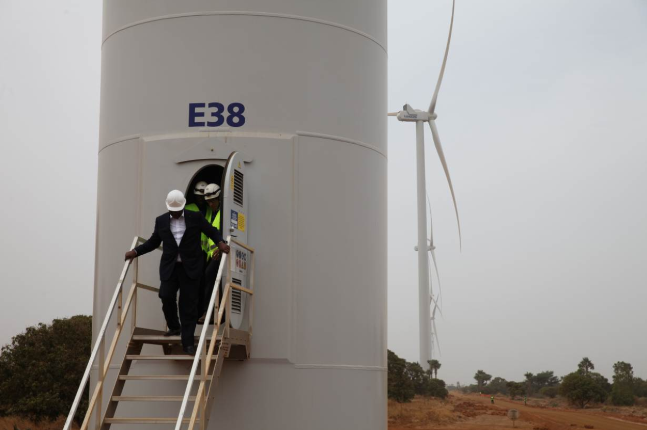 President Sall inaugurates wind power project