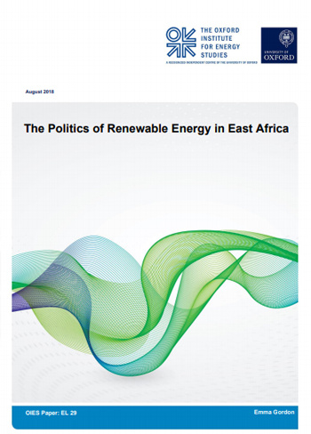 The politics of Renewable Energy in East Africa