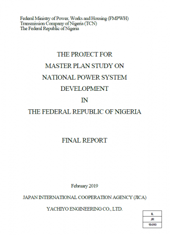 Master Plan Study on National Power System Development in Nigeria